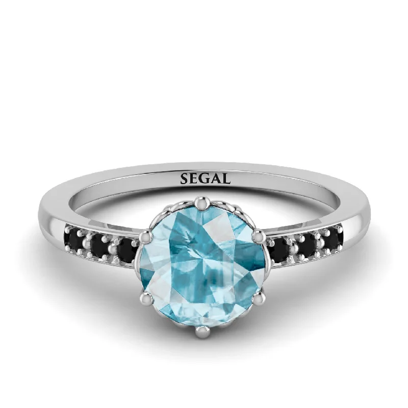 Classic Aquamarine Vintage Ring - Olivia No. 406