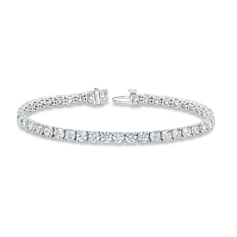 Silver Cuff Bracelets for Women-Uneek Tennis Collection 1-Row Tennis Bracelet