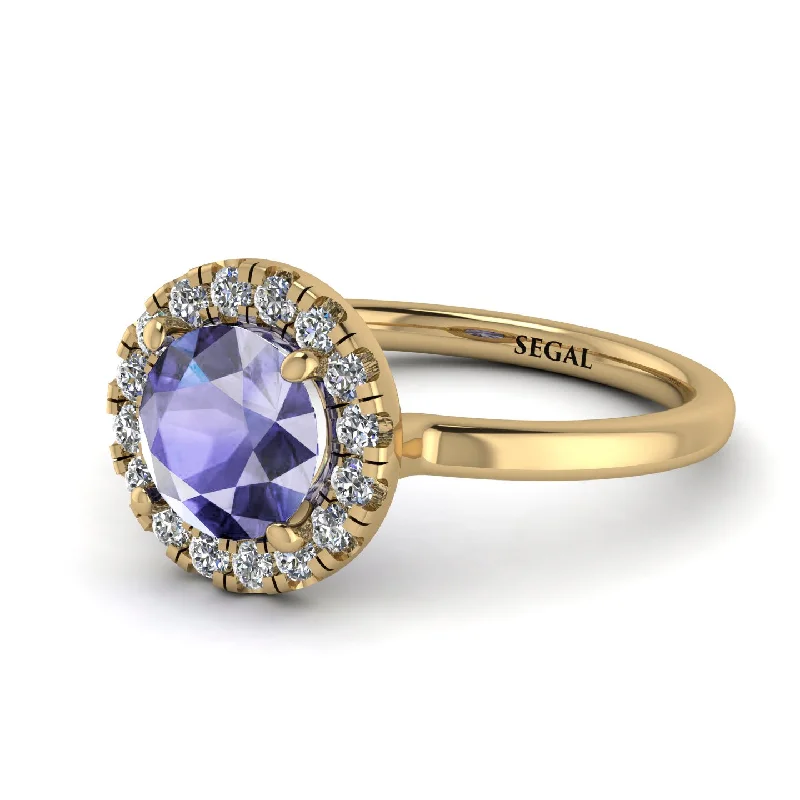 1ct Round Tanzanite Engagement Ring - Natalia No. 201