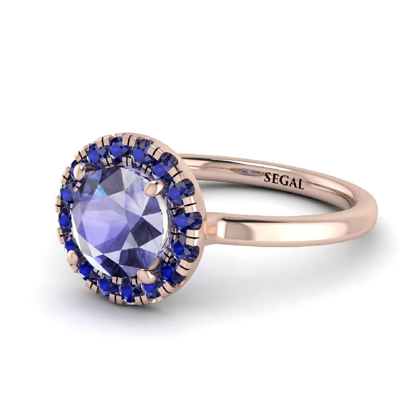 1ct Round Tanzanite Engagement Ring - Natalia No. 214