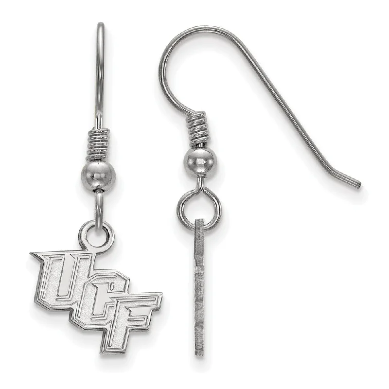 Gold Plated Earrings-Sterling Silver Univ. of Central Florida XS (Tiny) Dangle Earrings