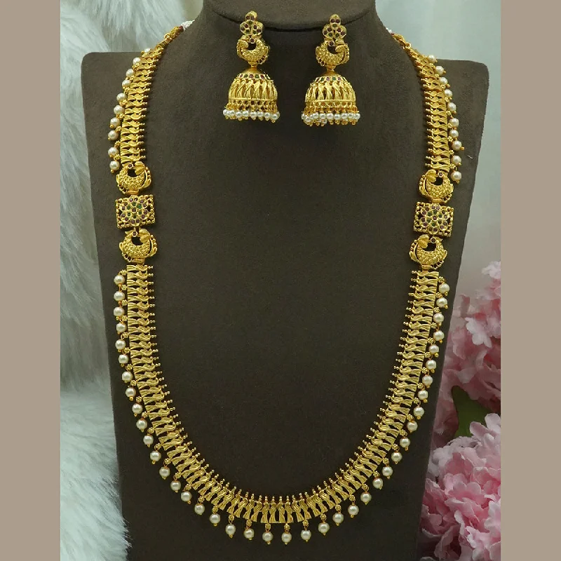 Vintage Inspired Necklace-Diksha Collection Gold Plated Necklace Set