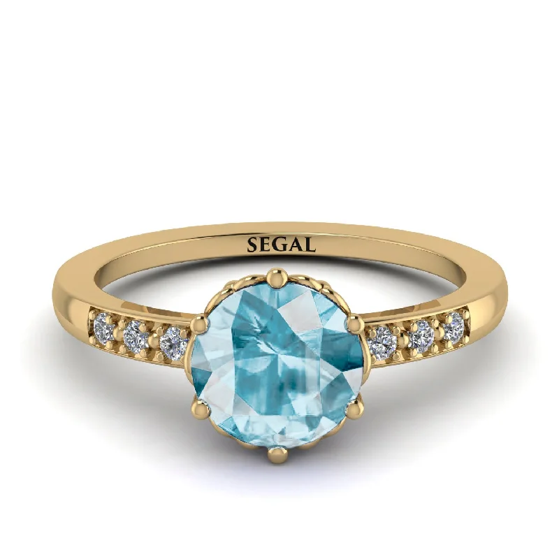 Classic Aquamarine Vintage Ring - Olivia No. 401