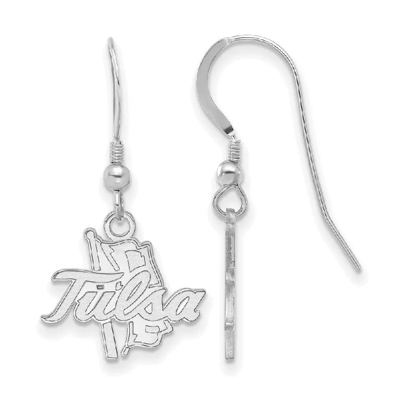 Abstract Art Earrings-Sterling Silver The University of Tulsa Small Dangle Earrings