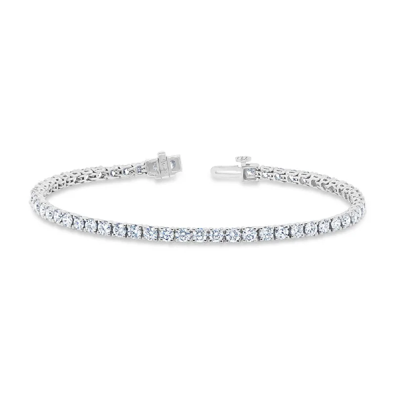 Modern Leather Bracelets-Uneek Tennis Collection 1-Row Tennis Bracelet