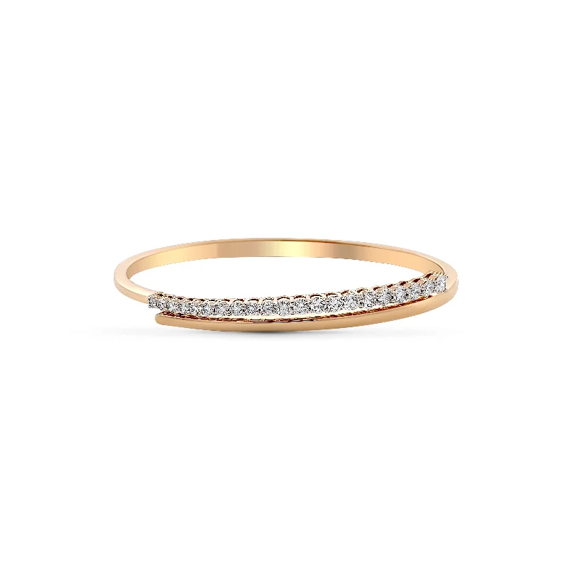 Simple Gold Bangles-Gorgeous Diamond Bangle 0.87 cts TW