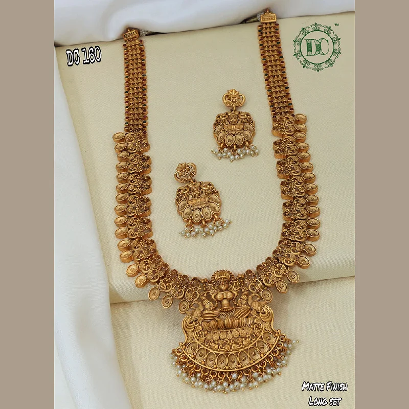 Double Layer Necklace-Diksha Collection Gold Plated Necklace Set