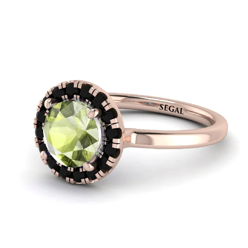 1ct Round Peridot Engagement Ring - Natalia No. 708