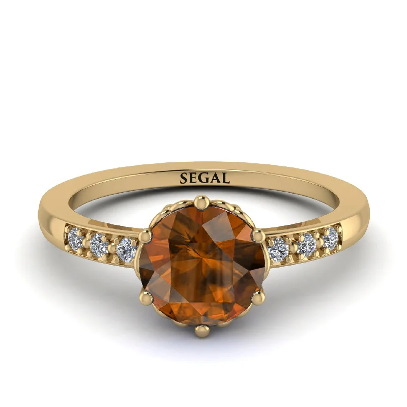 Classic Brown Diamond Vintage Ring - Olivia No. 1101