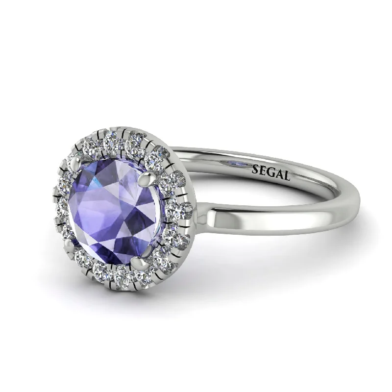 1ct Round Tanzanite Engagement Ring - Natalia No. 203