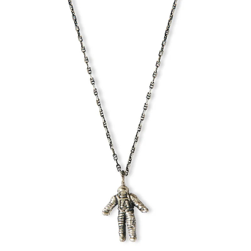 Double Chain Necklace-Astronaut Necklace .950