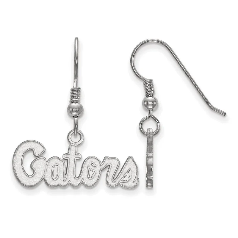 Party Statement Earrings-Sterling Silver Univ. of Florida XS (Tiny) Dangle Earrings