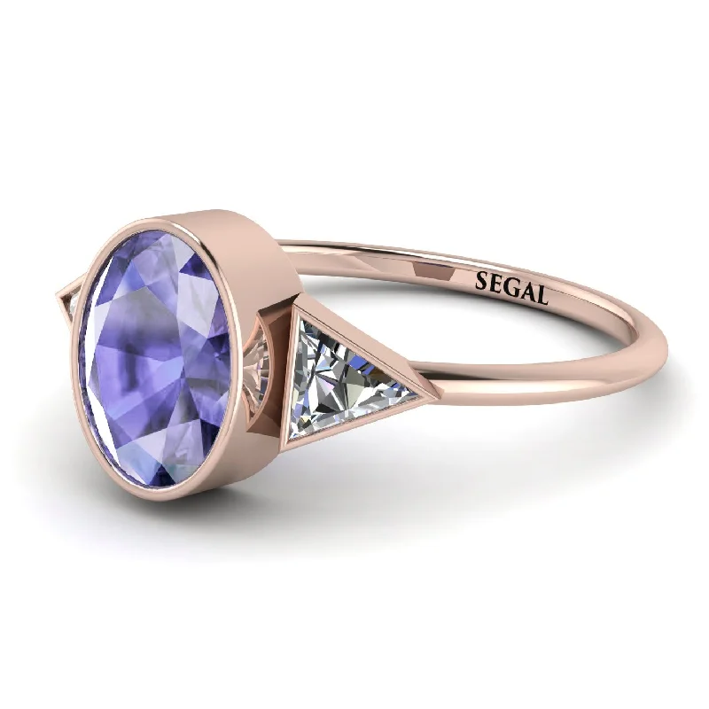 Geometrical Bezel Tanzanite Ring - Trinity No. 202