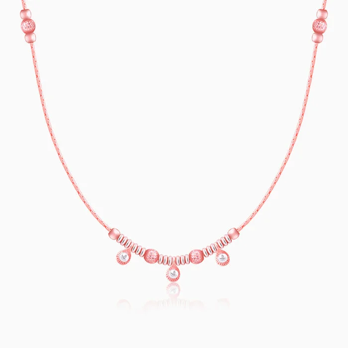 Simple Gemstone Necklace-Rose Gold Elegant Charm Necklace