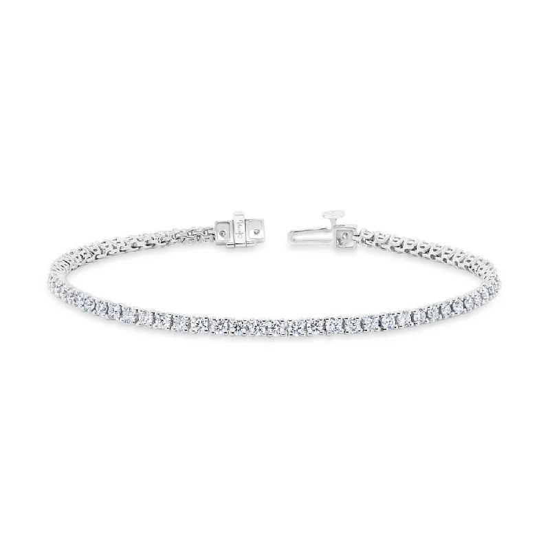 Statement Leather Bracelets-Uneek Tennis Collection 1-Row Tennis Bracelet