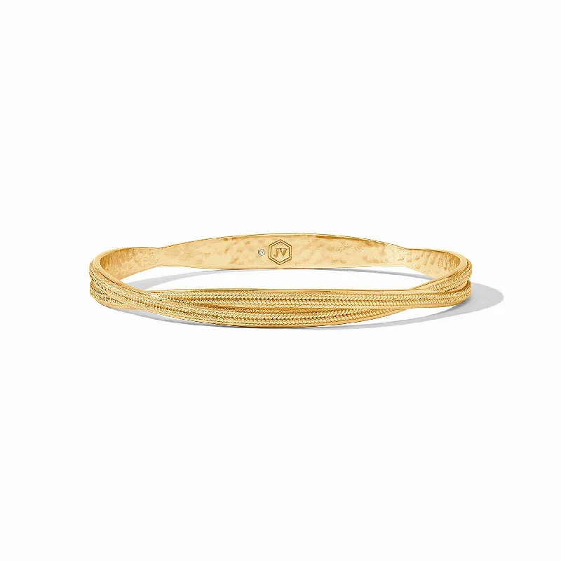 Customizable Gold Bangles-Cheval Twist Bangle