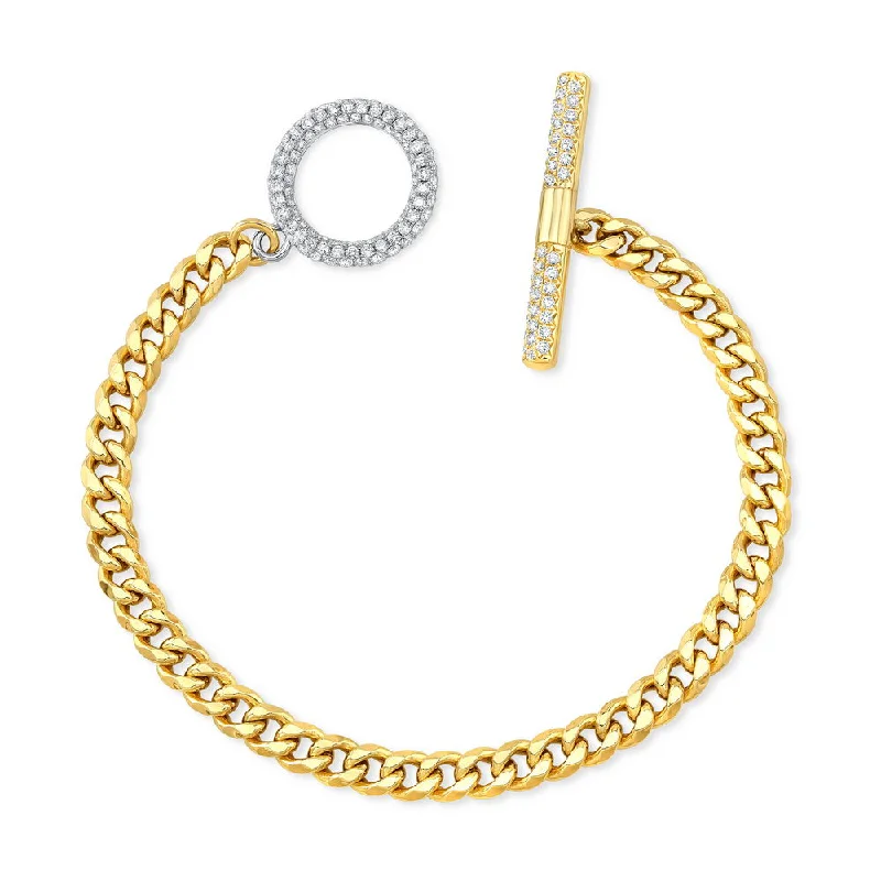 Stackable Diamond Bracelets-Uneek Legacy Collection Link Bracelet