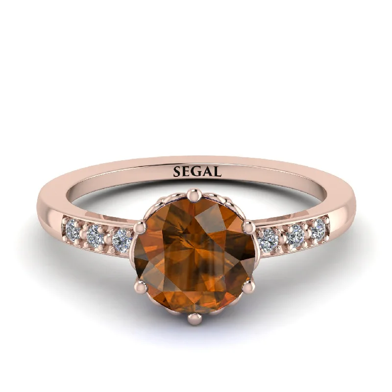 Classic Brown Diamond Vintage Ring - Olivia No. 1102