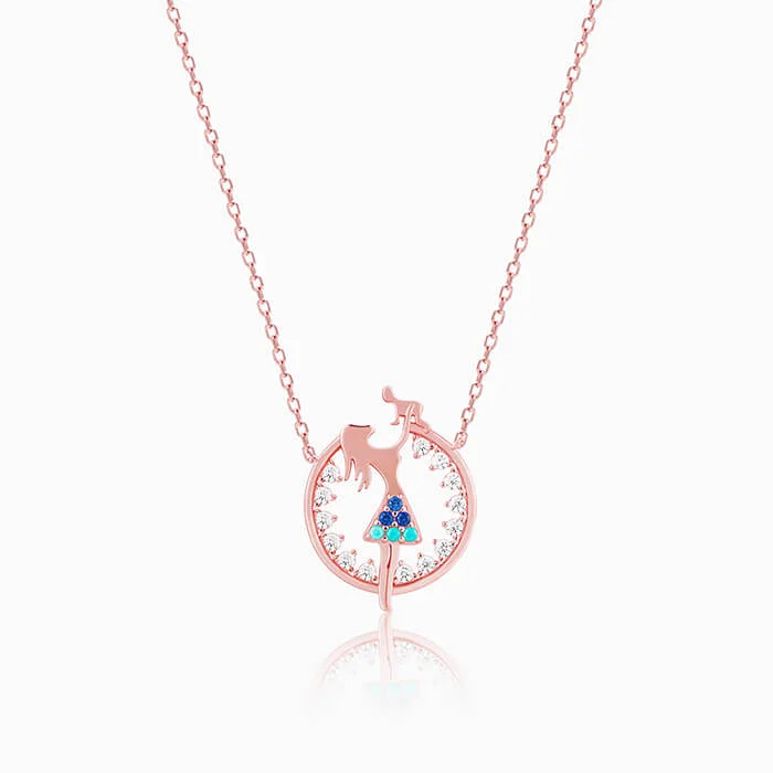 Multi-Strand Necklace-Rose Gold Mother's Love Necklace