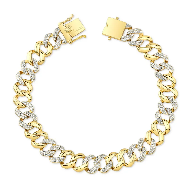 Unique Gold Bracelets-Uneek Legacy Collection Link Bracelet