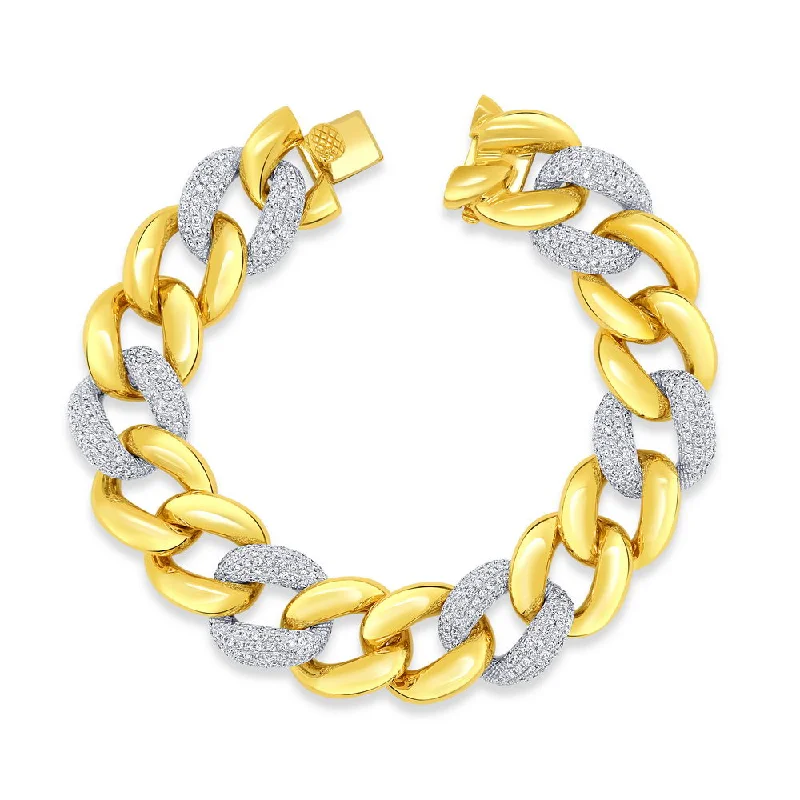 Bold Silver Bracelets-Uneek Legacy Collection Link Bracelet