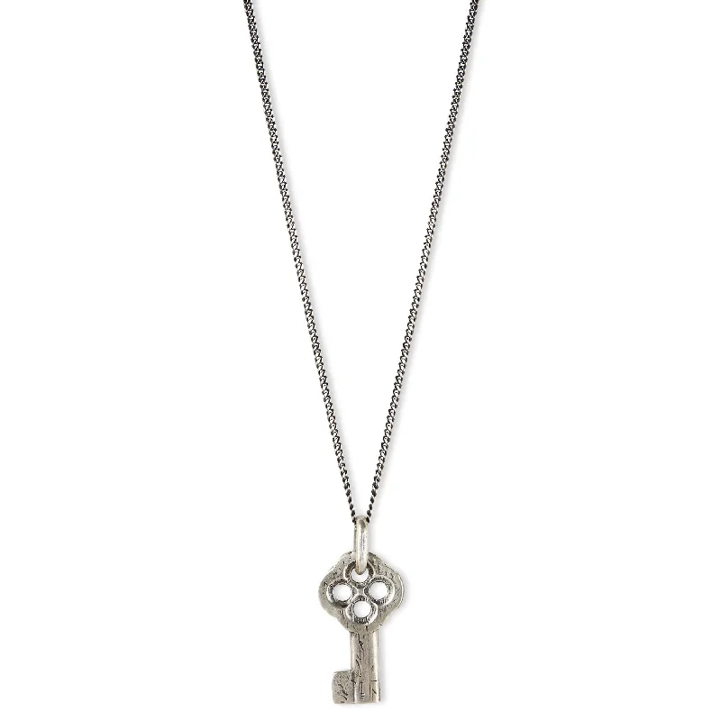 Classy Silver Necklace-Wisdom Key