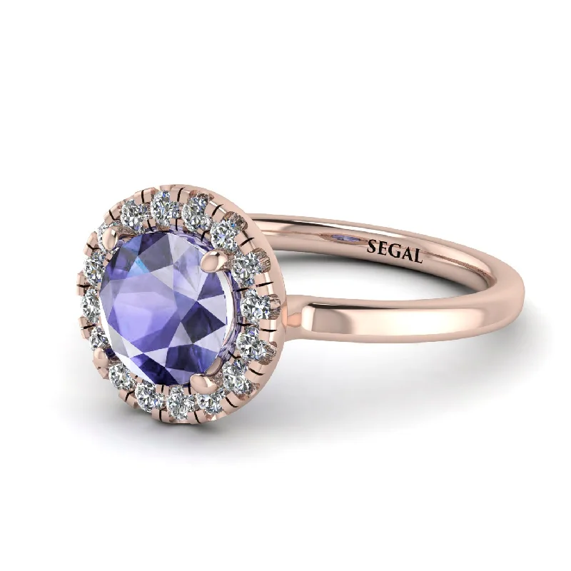 1ct Round Tanzanite Engagement Ring - Natalia No. 202