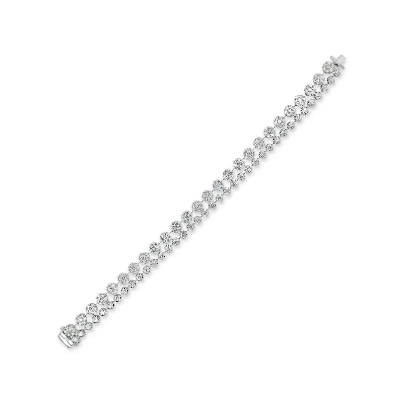 Silver Chain Bracelets-Uneek Tennis Collection Tennis Bracelet