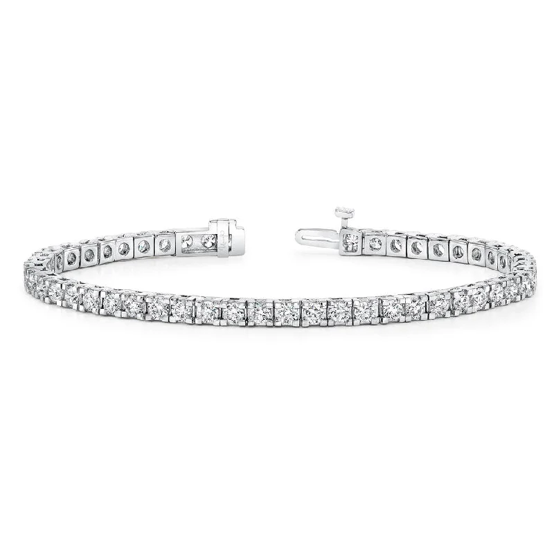 Custom Couple’s Bracelets-Uneek Tennis Collection 1-Row Tennis Bracelet