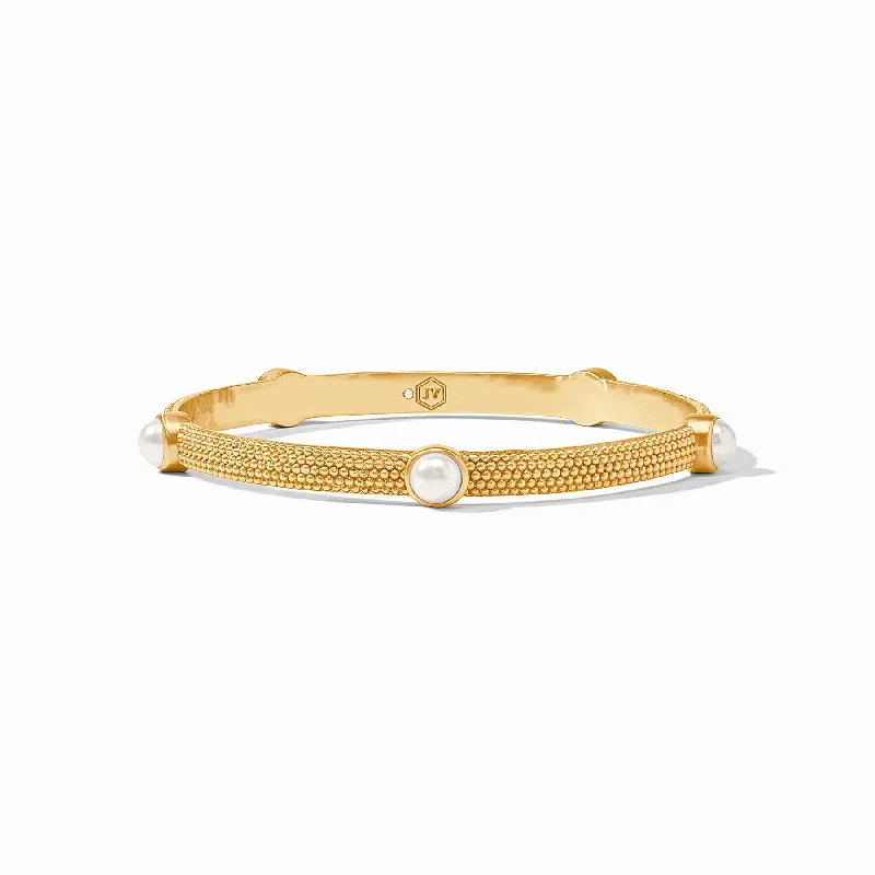 Stackable Bangles for Brides-Cabochon Bangle