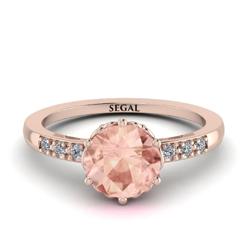 Classic Morganite Vintage Ring - Olivia No. 902