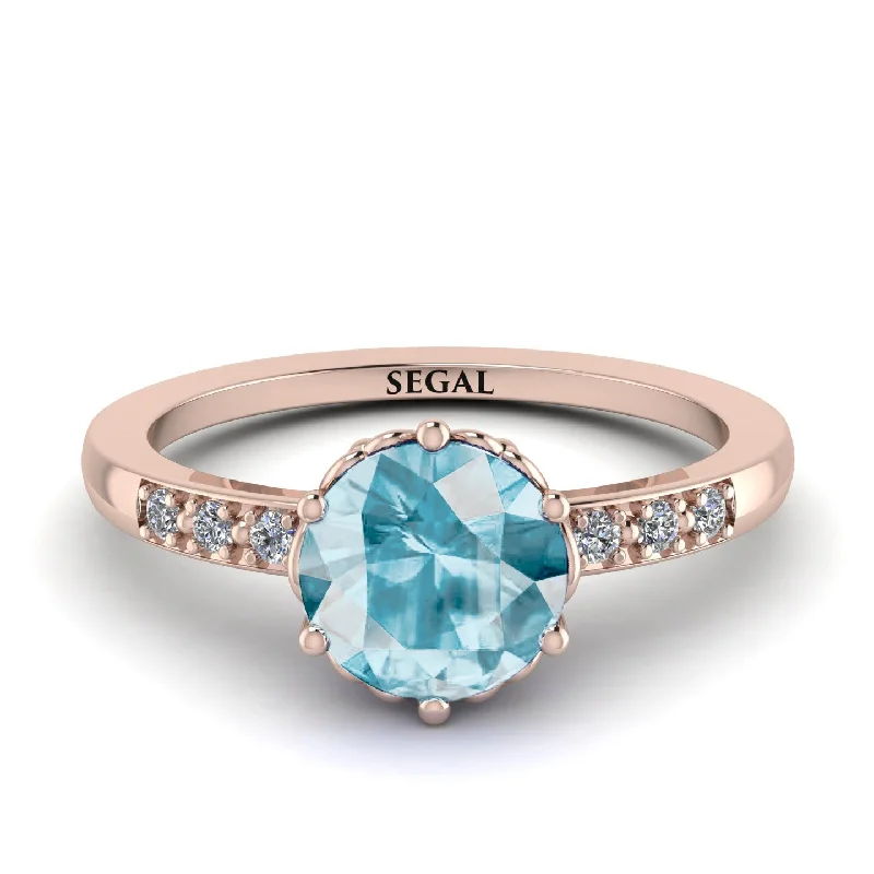 Classic Aquamarine Vintage Ring - Olivia No. 402