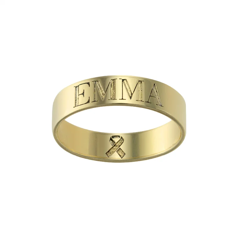 Engravable Ribbon Ring