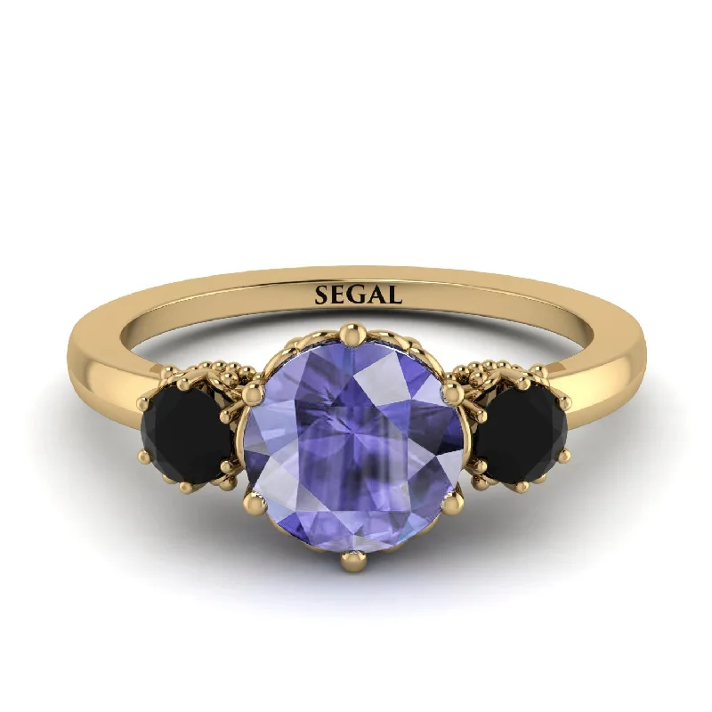 Classic 3 Stone Tanzanite Engagement Ring - Sofia No. 207