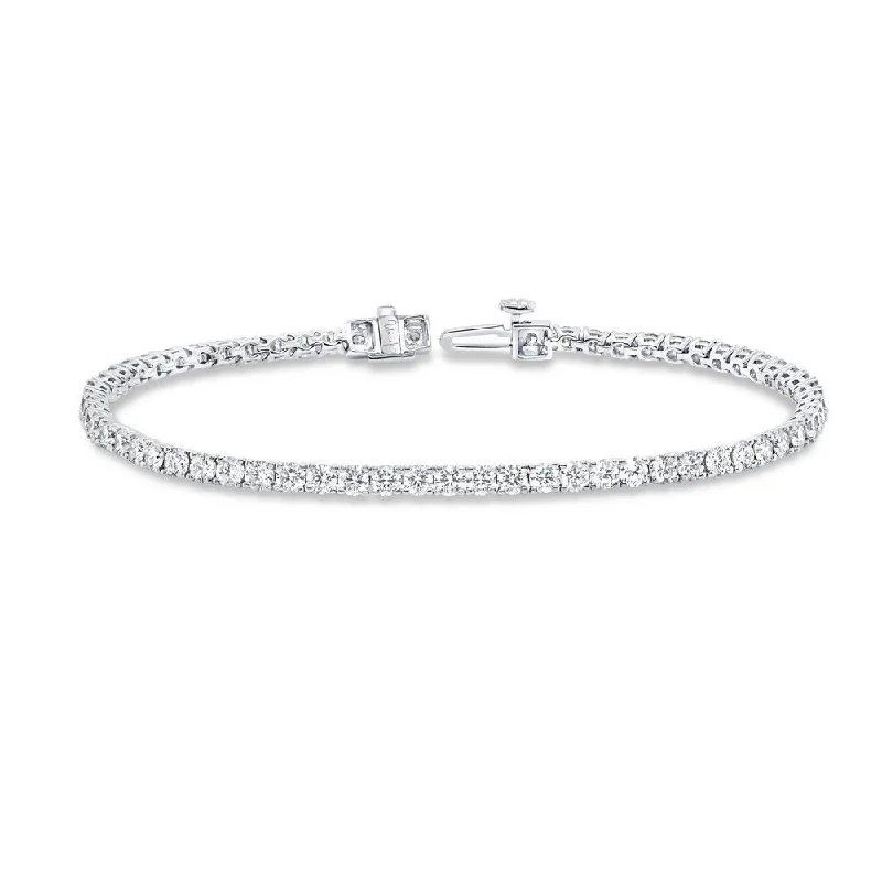 Adjustable Bead Bracelets for Women-Uneek Tennis Collection 1-Row Tennis Bracelet