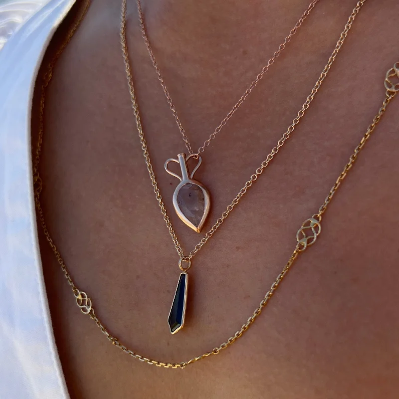 Silver Pendant Necklace-Amphora Necklace