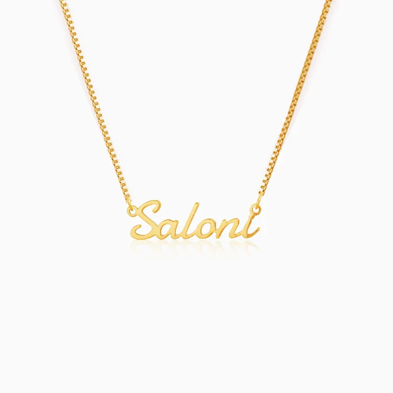 Custom Monogram Necklace-Personalised Golden Regalia Pendant