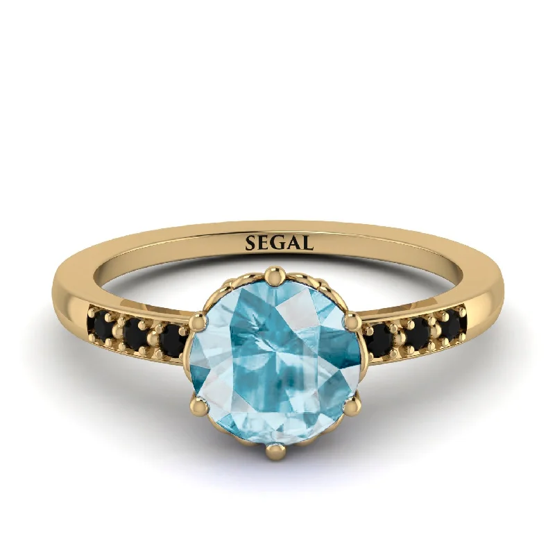 Classic Aquamarine Vintage Ring - Olivia No. 404