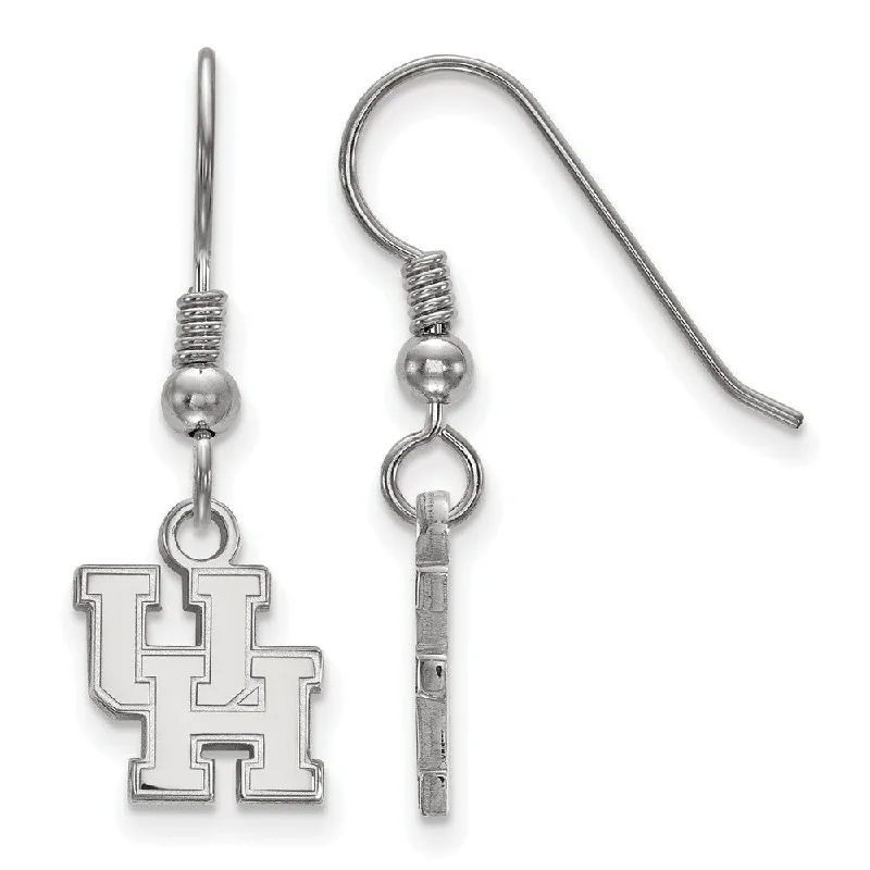 Statement Jewelry Earrings-Sterling Silver University of Houston XS (Tiny) Dangle Earrings