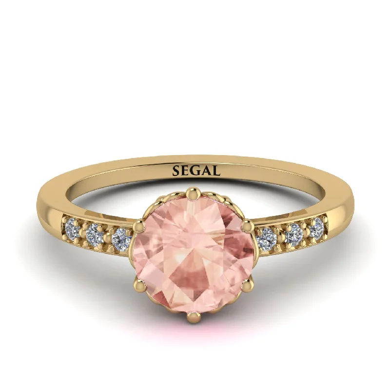 Classic Morganite Vintage Ring - Olivia No. 901