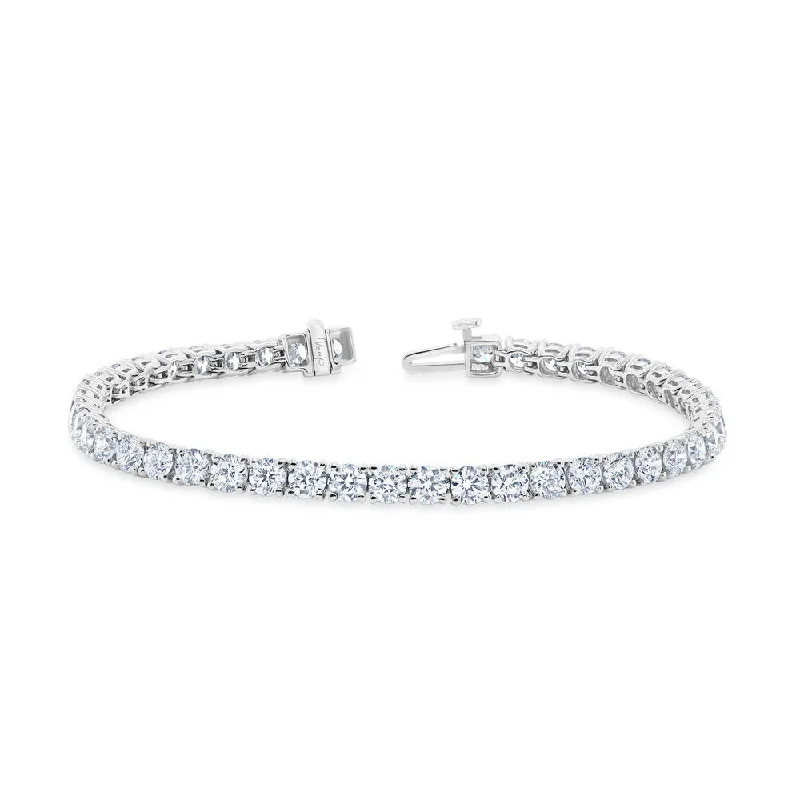 Gold-Plated Charm Bracelets-Uneek Tennis Collection 1-Row Tennis Bracelet